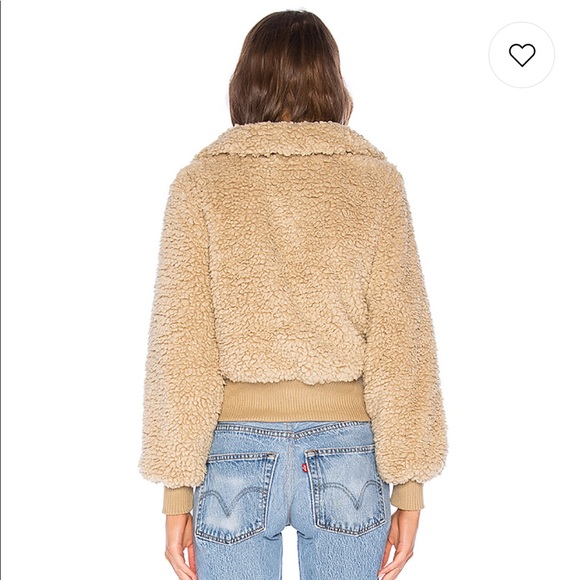 Revolve Tularosa Teddy Jacket Beige - Picture 3 of 3